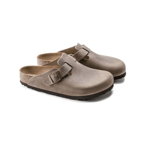 Birkenstock Boston BS Oiled Leather Sandals Tabacco Brown main image 4